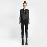 The Grace leather jacket by the namesake designer Rosa Halpern.