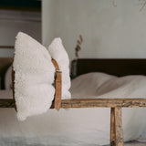 Belted Atrium Shearling Pillow