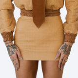 MWM x BTN - Embossed Hornback Skirt