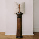 Belted Atrium Shearling Pillow