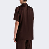 Studio Essential - Short Sleeve Blouse - Chocolate