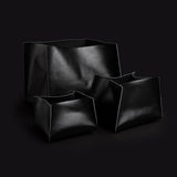 Leather storage box