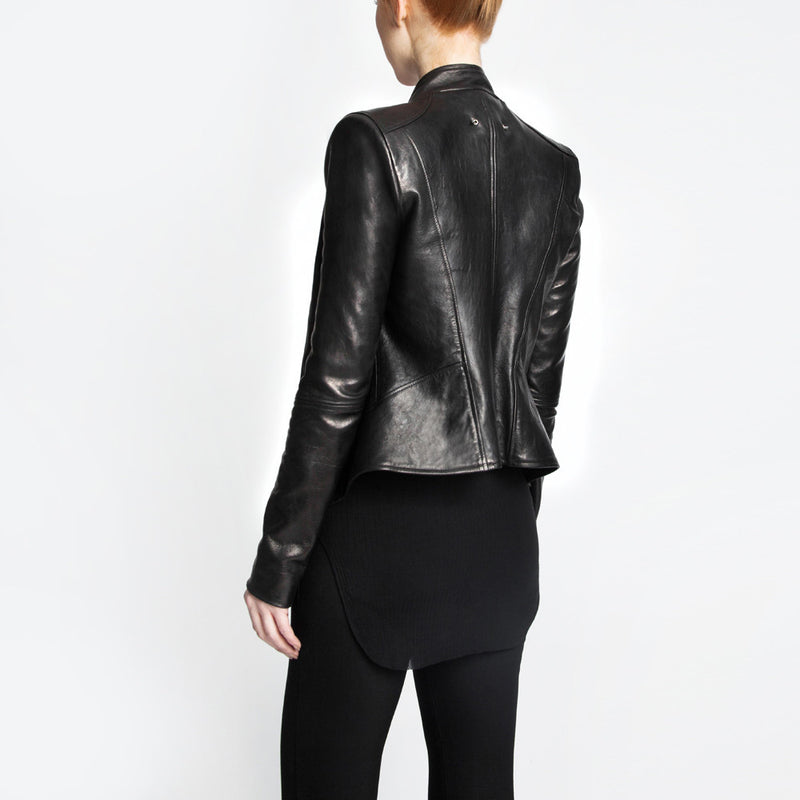 The Emmeline leather jacket by the namesake designer Rosa Halpern.