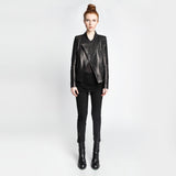 The Emmeline leather jacket by the namesake designer Rosa Halpern.