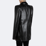 The Kamala Blazer - Croc Embossed