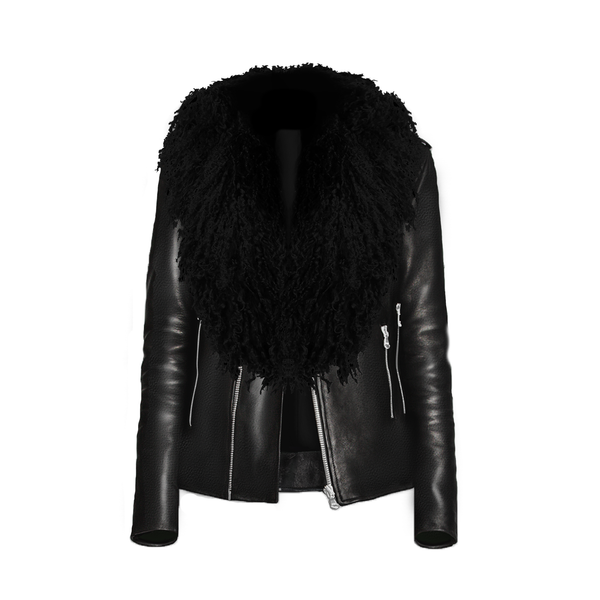 Curly Lamb Fur Collar