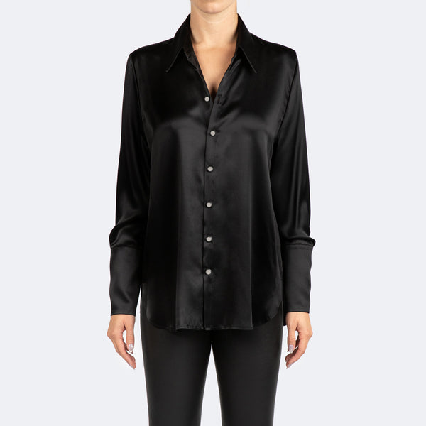 Studio Essential - Long Sleeve Blouse - Black